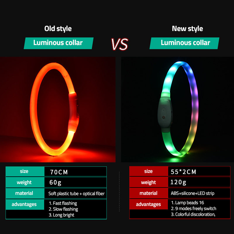 Collar LED recargable