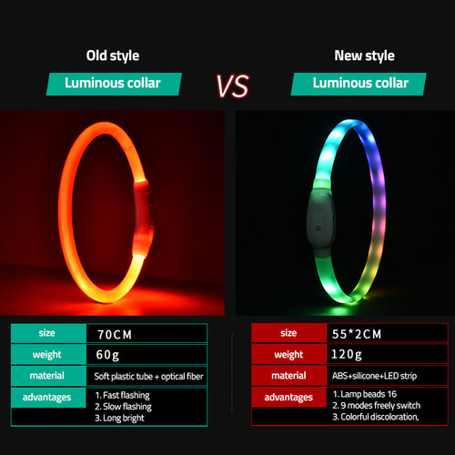 Collar LED recargable